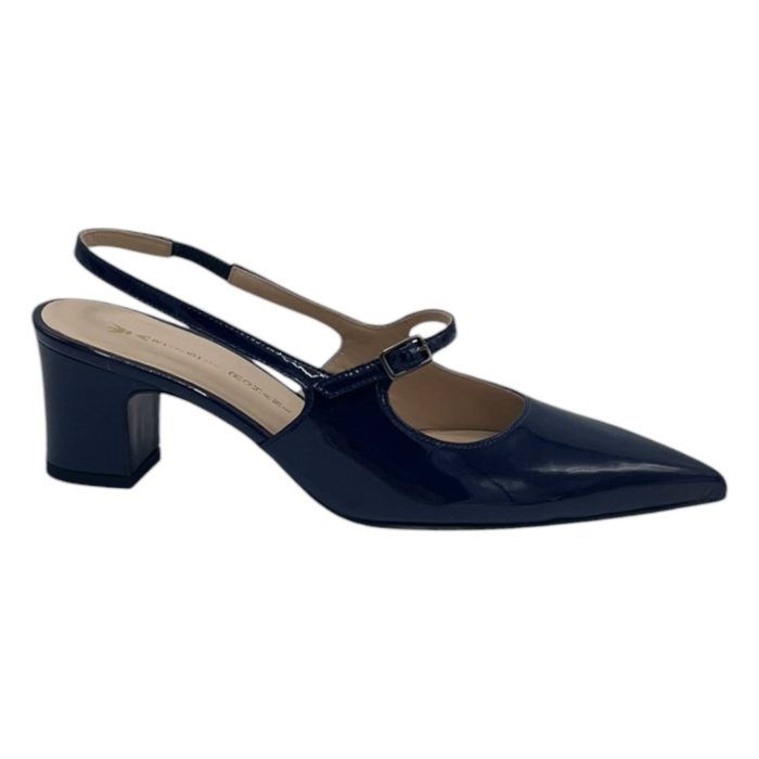 ARTISTI ROMANI ΜΠΛΕ SLINGBACK ΛΟΥΣΤΡΙΝΙ ΜΕ ΜΕΣΑΙΟ ΤΑΚΟΥΝΙ